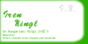 iren mingl business card